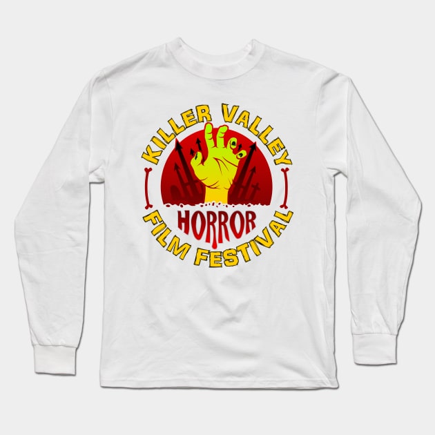 Horror Fest - RED & YELLOW Long Sleeve T-Shirt by The Killer Valley Graveyard